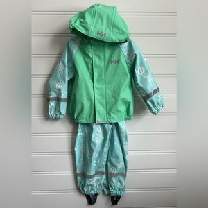 Size 3/98 Kids Helly Hansen Rain Suit